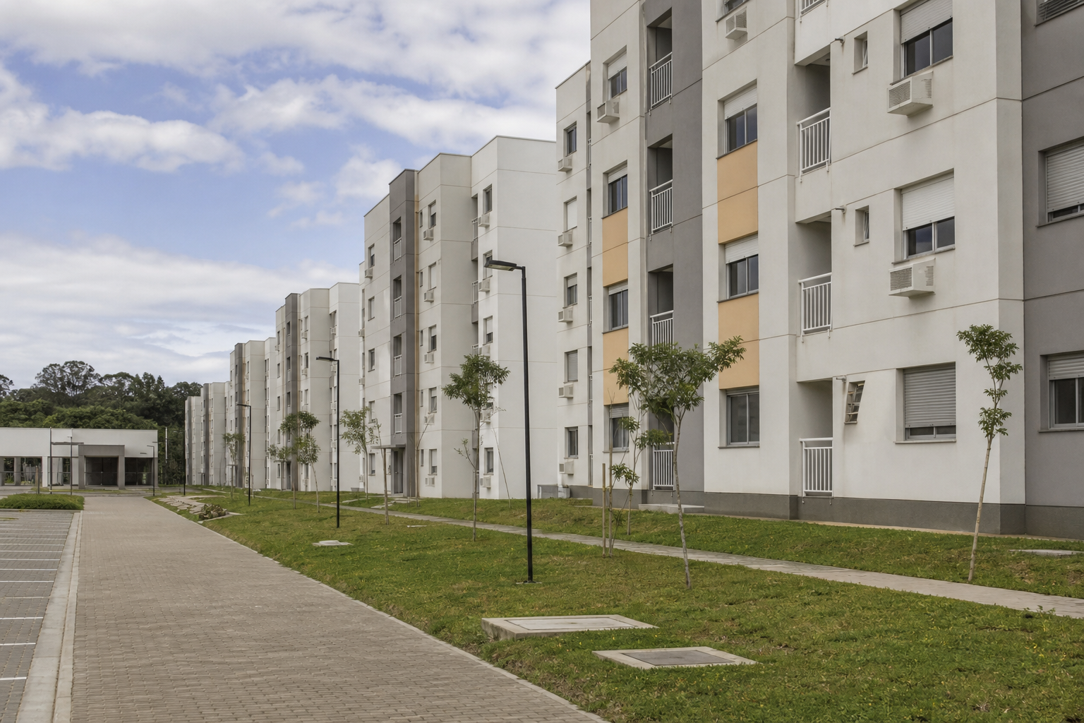 Conjunto habitacional na Zona Norte de Porto Alegre, associado ao empreendimento Sotero dos Reis